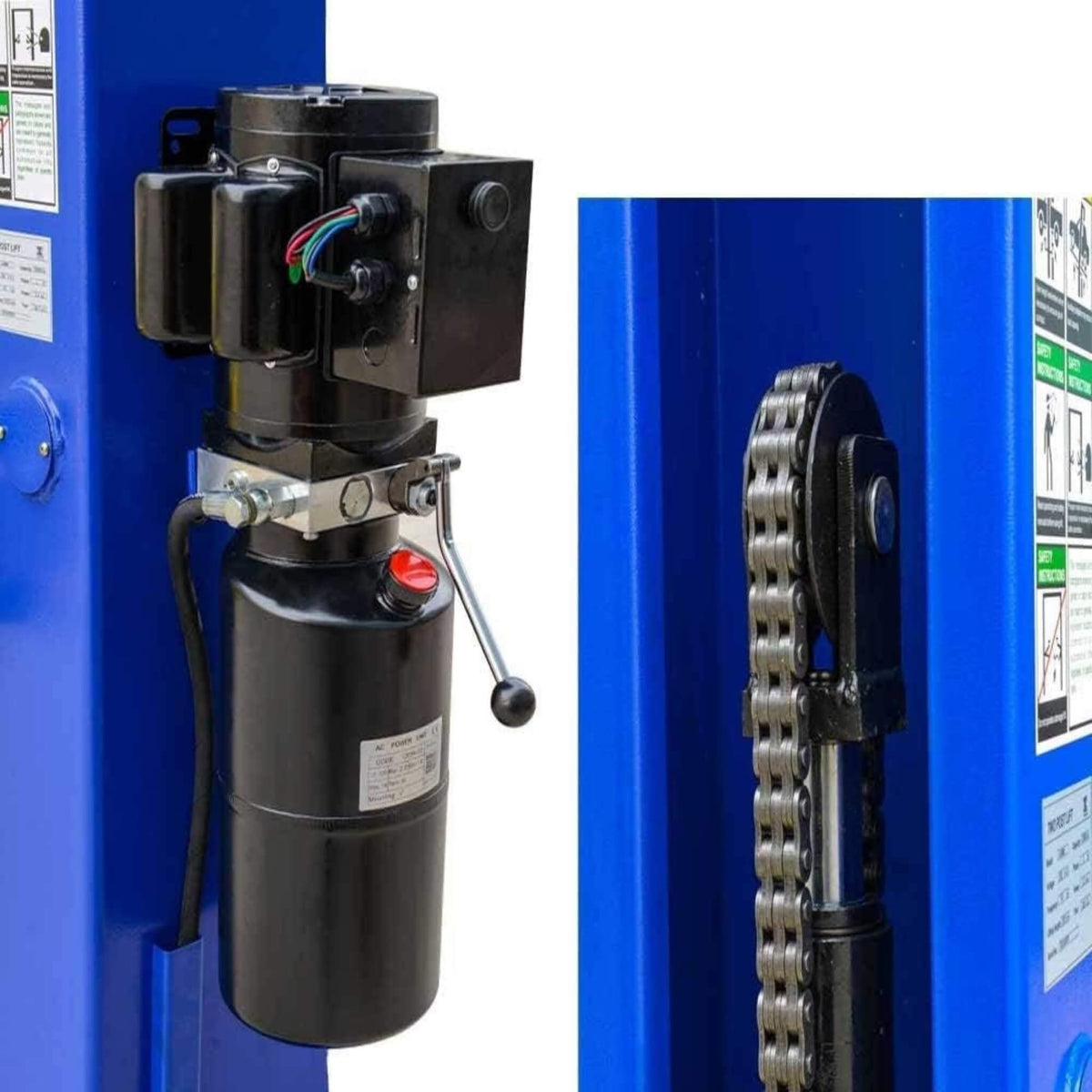 10,000 lb Heavy-Duty 2-Post Car &amp; Truck Lift – 220V (SAK31625)