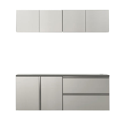 Nova Series Wall-Mounted Garage Cabinet Set C – Metallic Gray