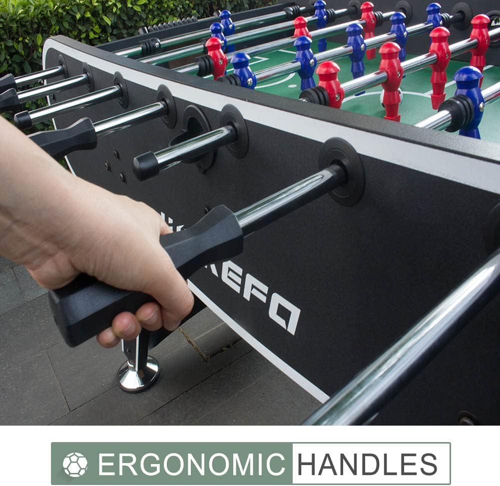 56-Inch Foosball Table with Scorers &amp; Drink Holders