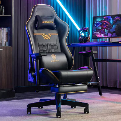 Leather Gaming Chair with 4D Adjustable Armrests