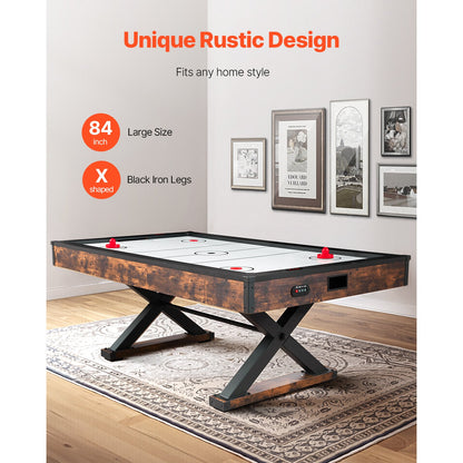 84-Inch Air Hockey Table with Electronic Scorer