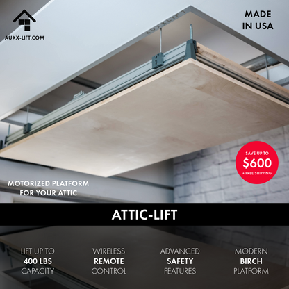 Motorized Attic Lift Platform – 400 lb Capacity