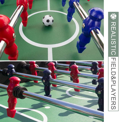 56-Inch Foosball Table with Scorers &amp; Drink Holders
