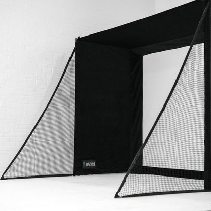 GolfBays SimBox Golf Hitting Enclosure with PRO+ Impact Screen