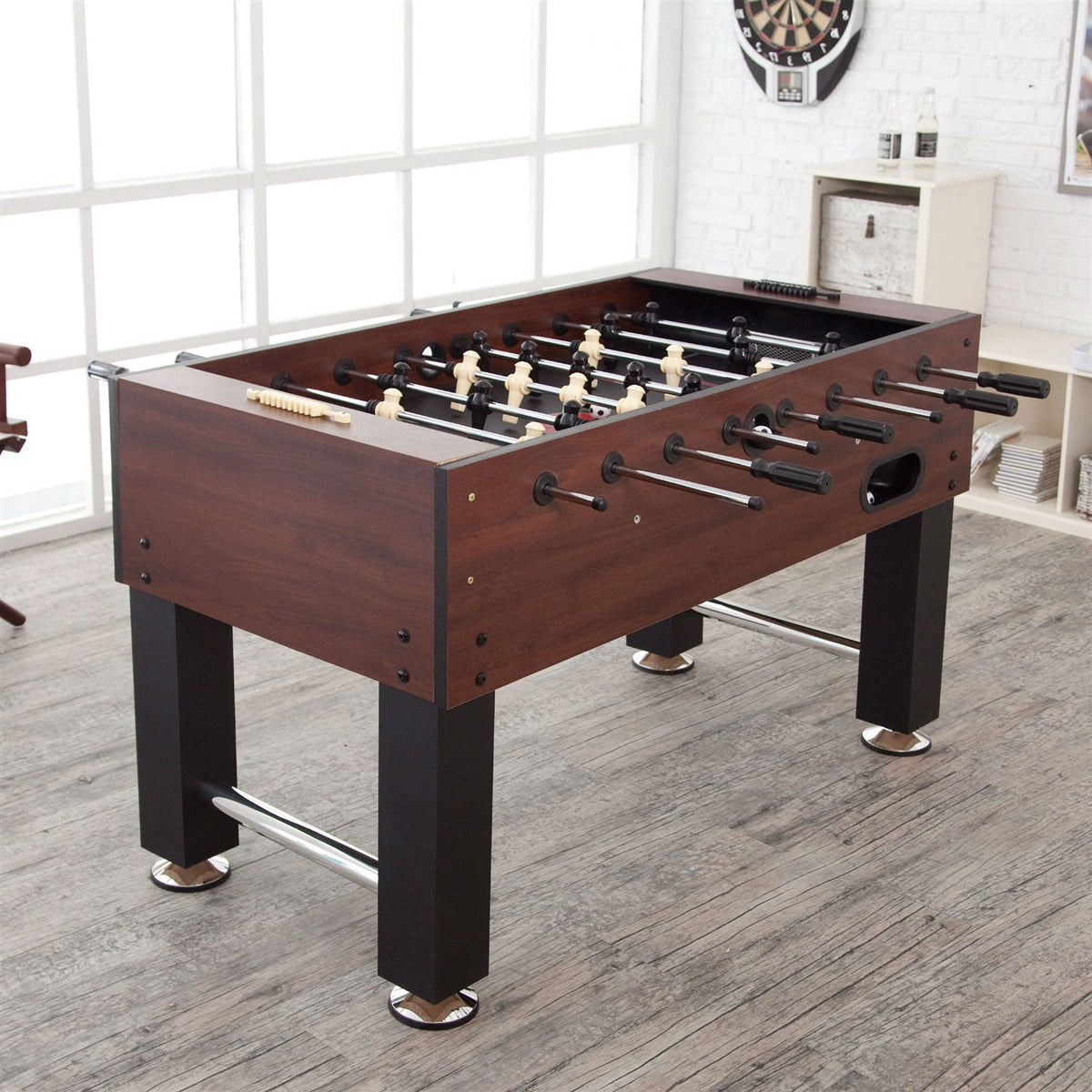 55-Inch Foosball Table with Side Ball Returns