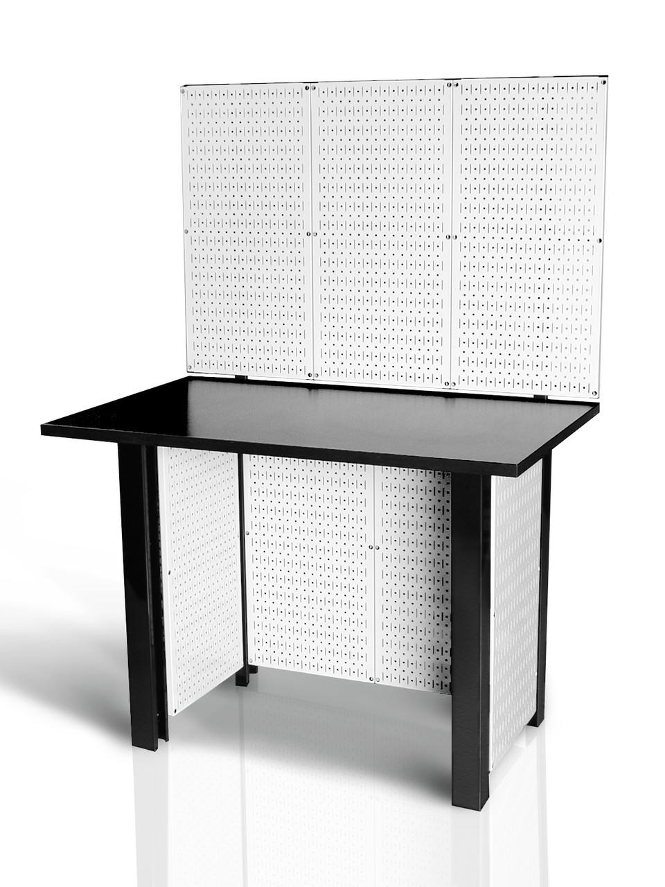 Wall Control 48-Inch Metal Pegboard Freestanding Workstation