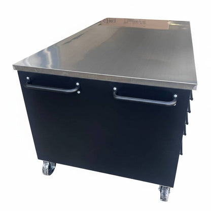 GTools 71-Inch Garage Island Workbench with 15 Drawers