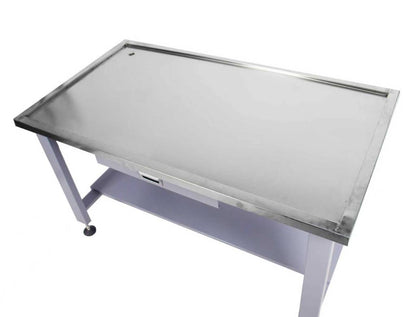 59-Inch Mechanics Workbench with Stainless Steel Top & Drain