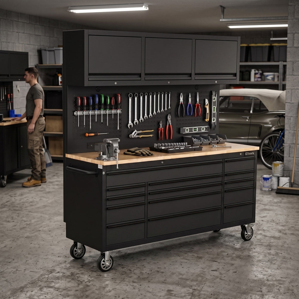 GTools Overhead Pro 72-Inch Rolling Tool Chest