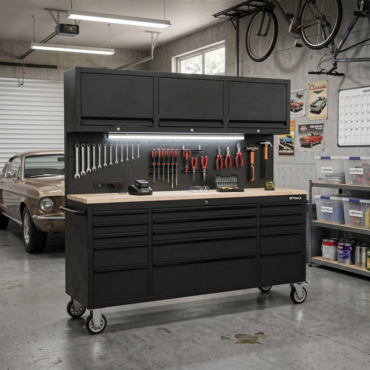 GTools GT7218 72-Inch Rolling Tool Chest Workstation