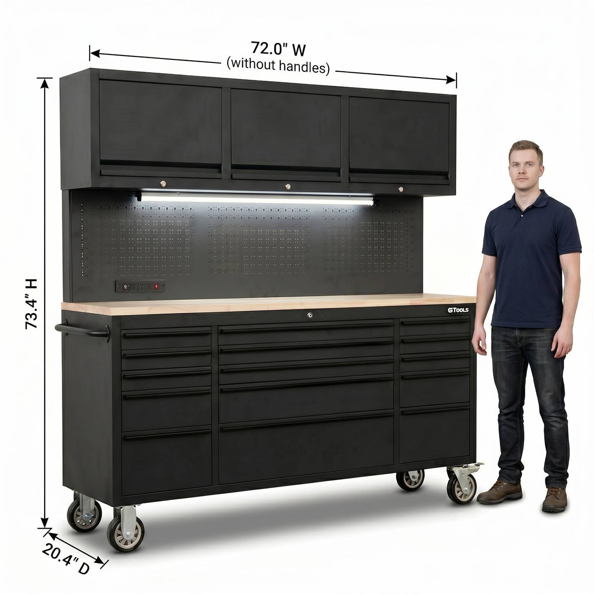GTools GT7218 72-Inch Rolling Tool Chest Workstation
