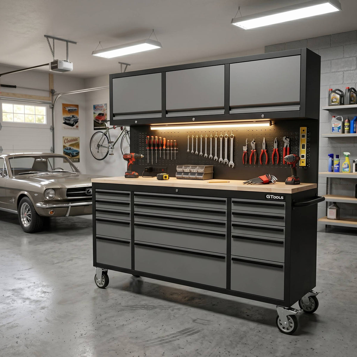 GTools GT7218 72-Inch Rolling Tool Chest Workstation