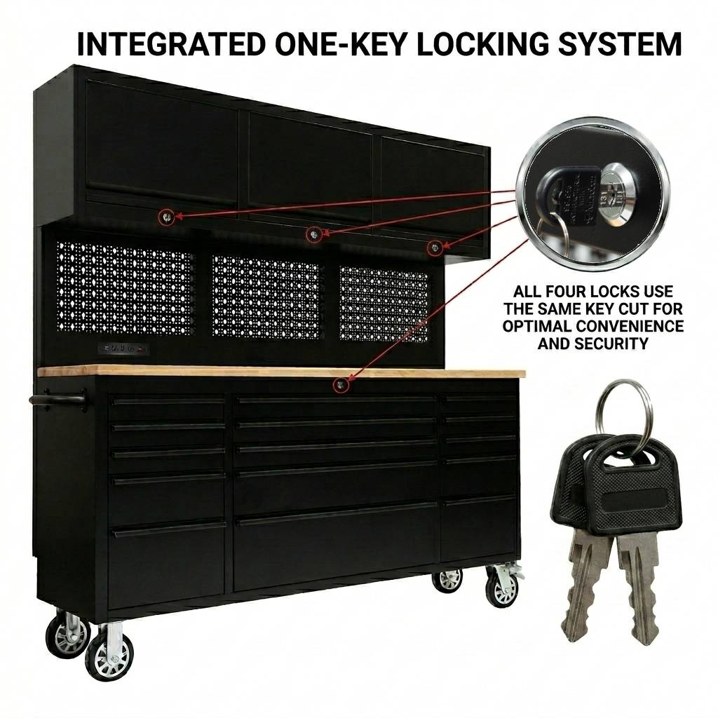 GTools GT7218 72-Inch Rolling Tool Chest Workstation