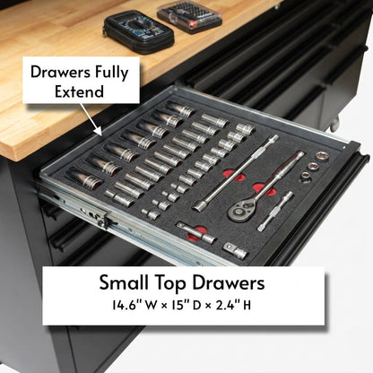 GTools GT7218 72-Inch Rolling Tool Chest Workstation