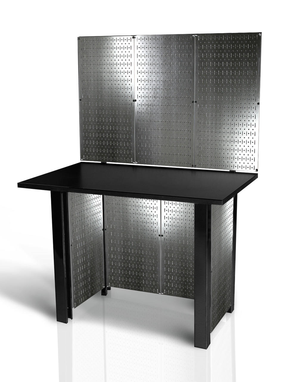 Wall Control 48-Inch Metal Pegboard Freestanding Workstation