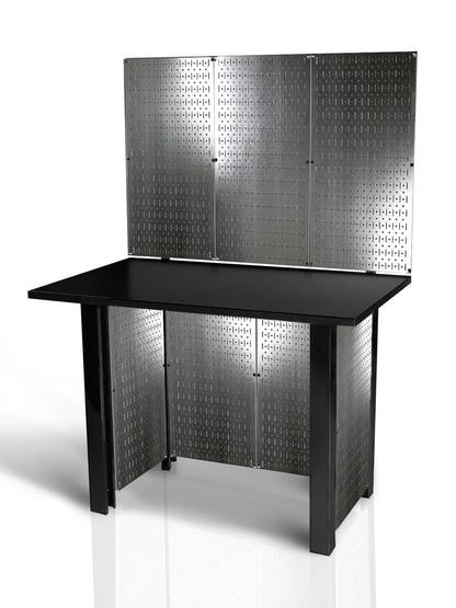 Wall Control 48-Inch Metal Pegboard Freestanding Workstation