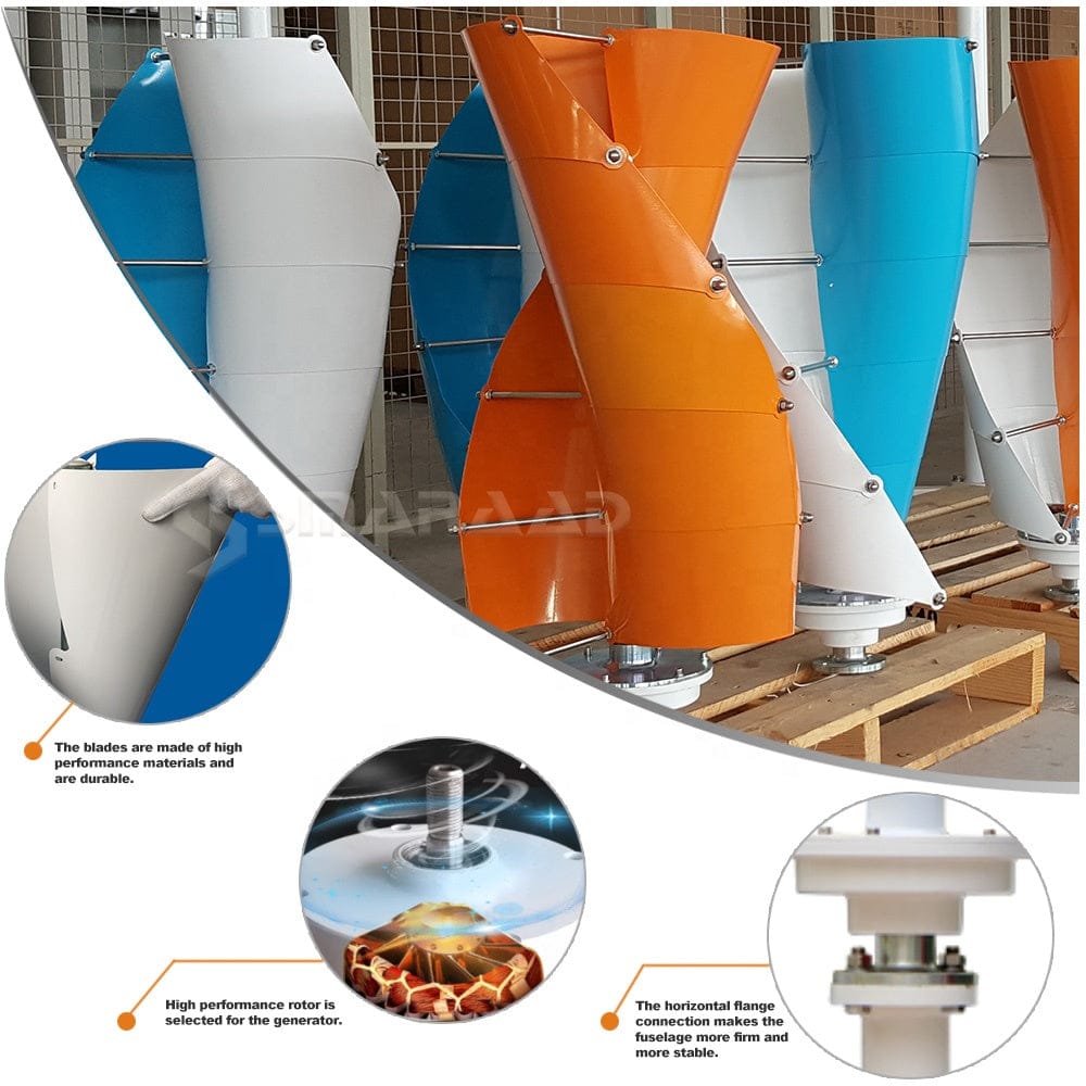 2000W Vertical Wind Turbine Generator – 12V/24V