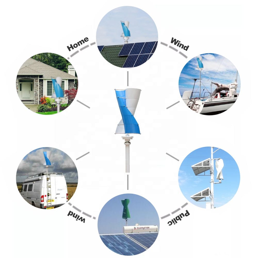 2000W Vertical Wind Turbine Generator – 12V/24V