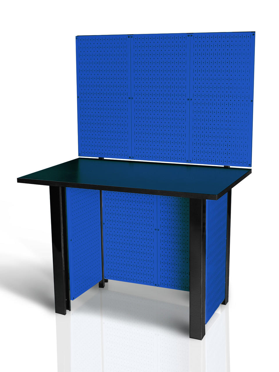 Wall Control 48-Inch Metal Pegboard Freestanding Workstation