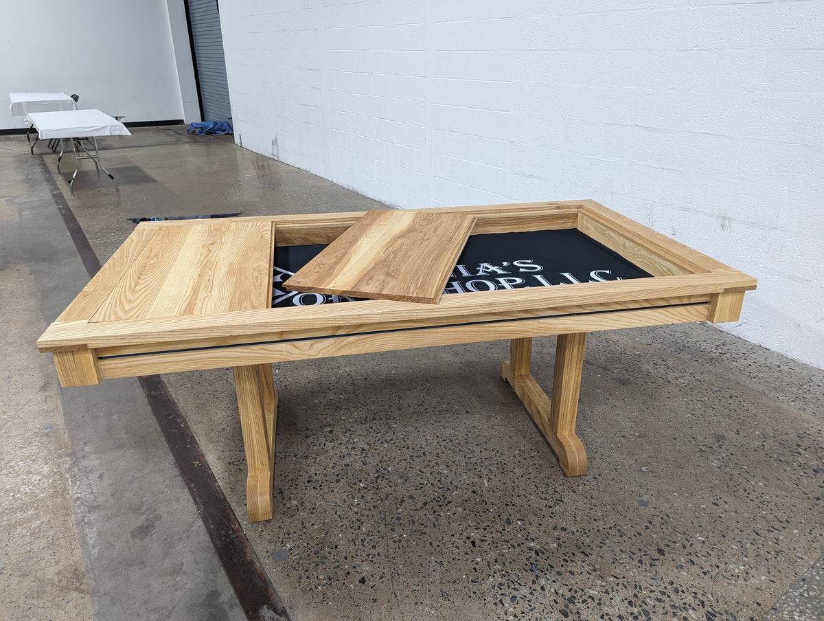 Premium Solid Hardwood Gaming Table with 36 x 72-Inch Play Area