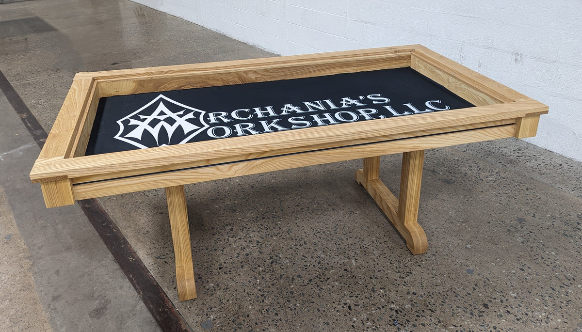 Premium Solid Hardwood Gaming Table with 36 x 72-Inch Play Area