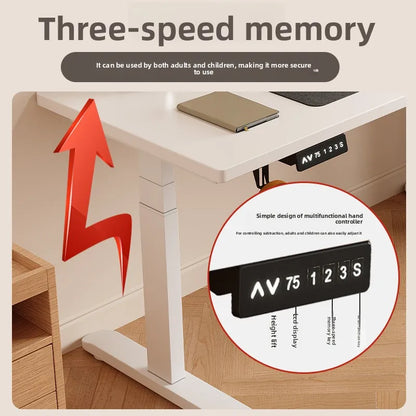 Electric Height-Adjustable Standing Desk with Memory Controls