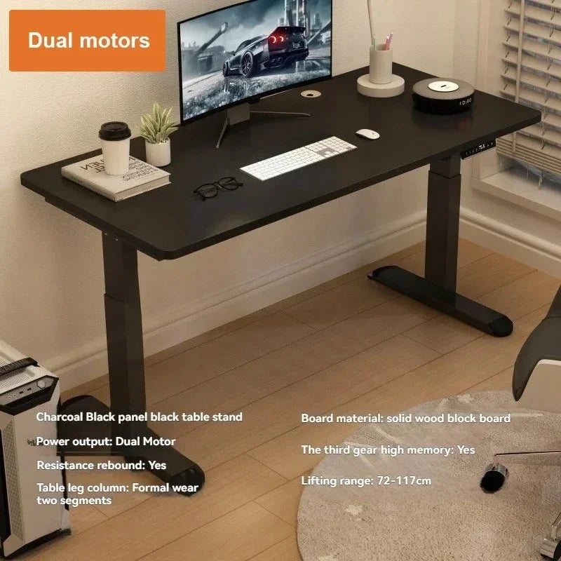 Electric Height-Adjustable Standing Desk with Memory Controls