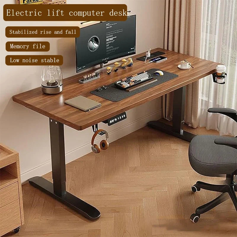 Electric Height-Adjustable Standing Desk with Memory Controls