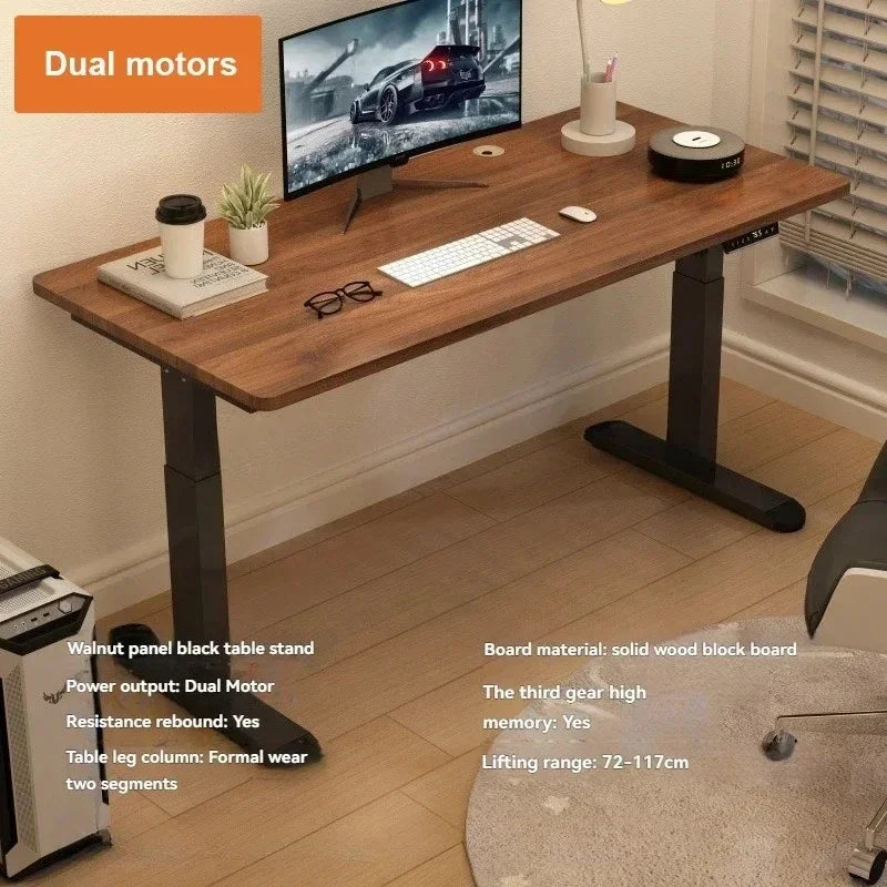 Electric Height-Adjustable Standing Desk with Memory Controls