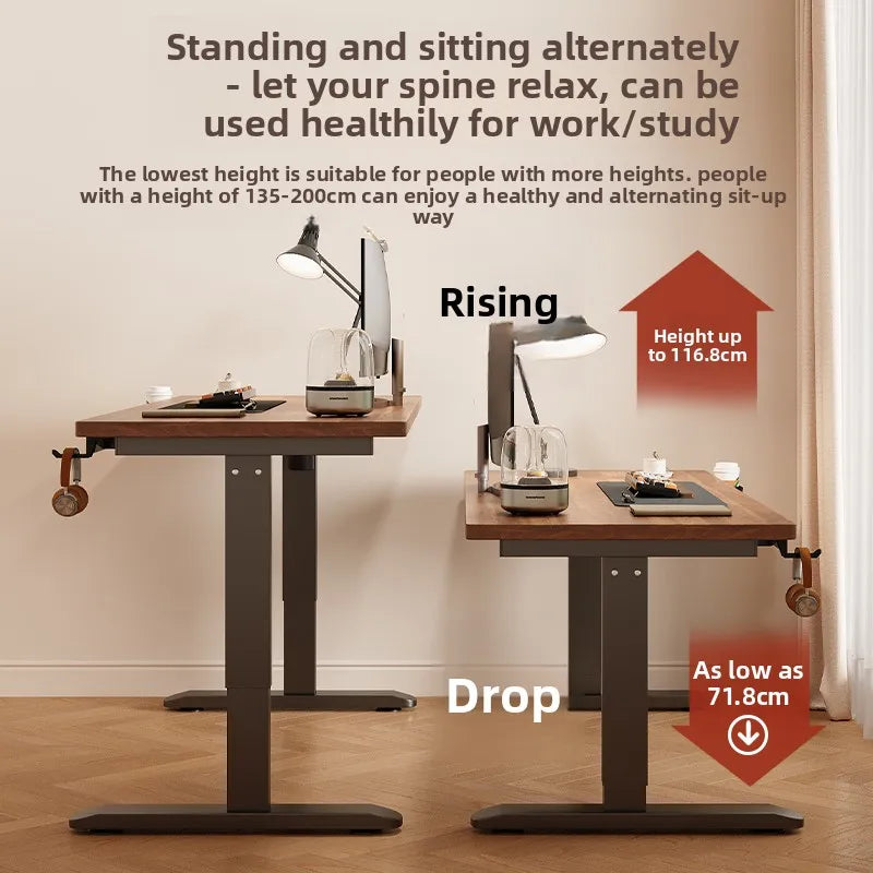 Electric Height-Adjustable Standing Desk with Memory Controls