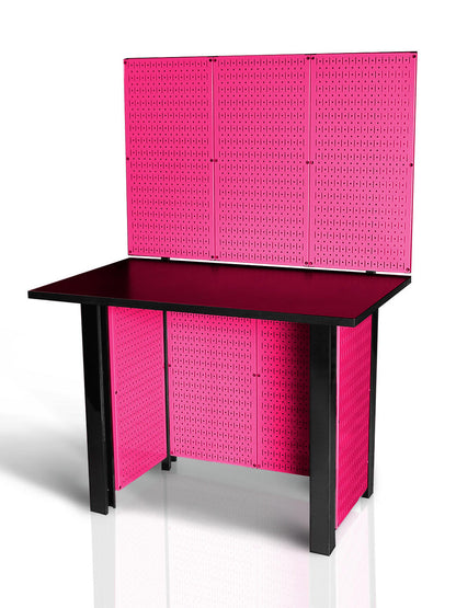 Wall Control 48-Inch Metal Pegboard Freestanding Workstation