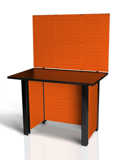 Wall Control 48-Inch Metal Pegboard Freestanding Workstation