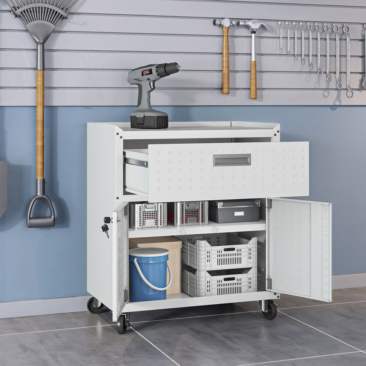 Fortress - Mobile Design Garage Cabinet
