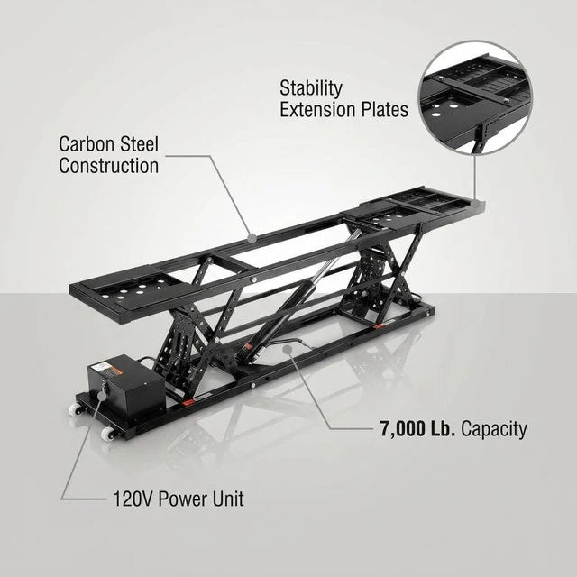 7,000 lb Portable 4-Post Car Lift – 120V