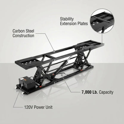 7,000 lb Portable 4-Post Car Lift – 120V