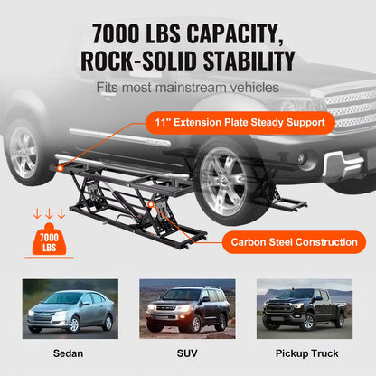 Portable Car Lift 7000 LBS Automatic Car Lift System Jack for Home Garage