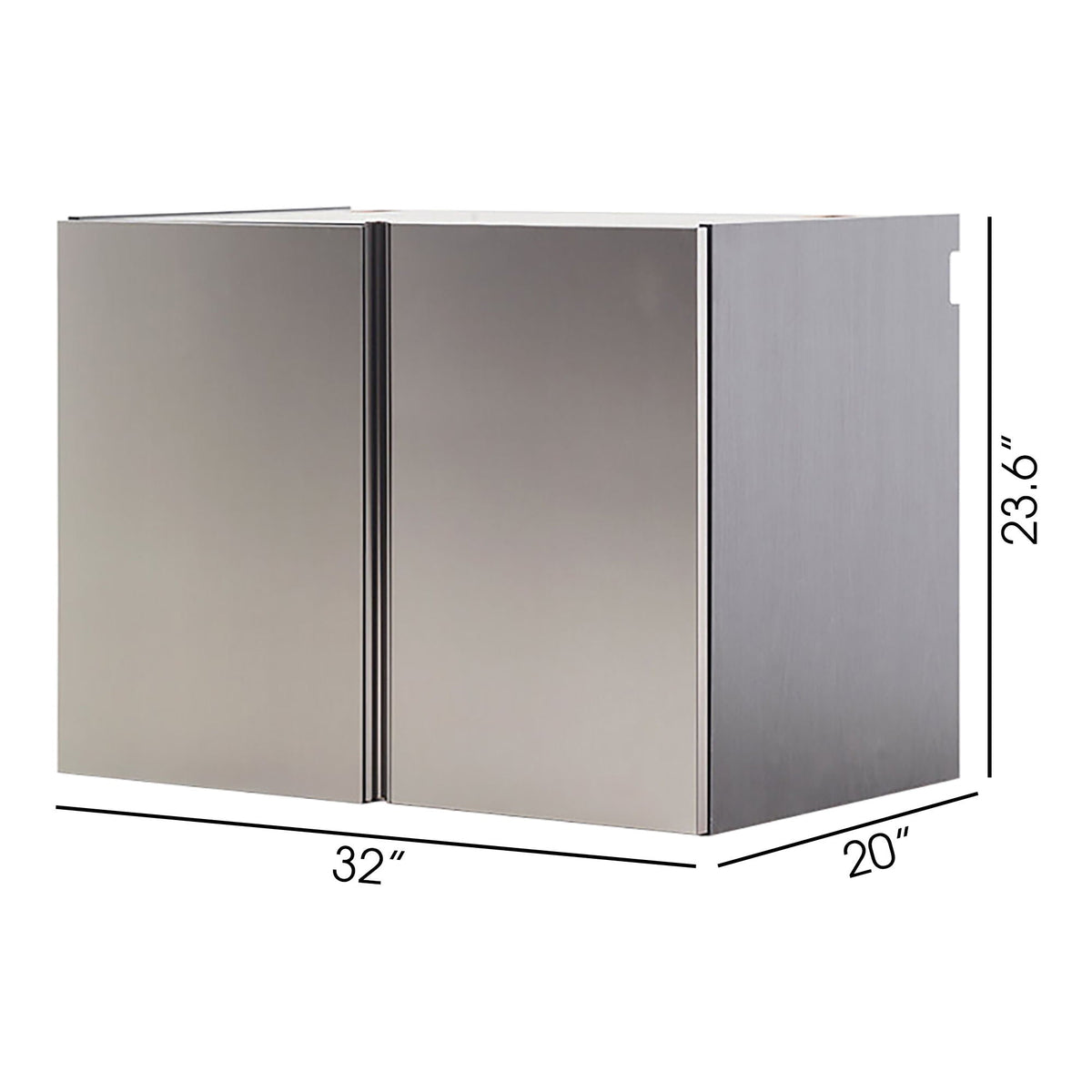 Nova Series - Door Wall Mounted Garage Cabinet, Soft Closing - Dark Gray
