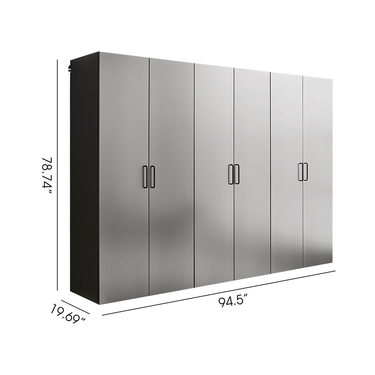 96-Inch Garage Cabinet Storage Set with Adjustable Shelves (SAK74369)