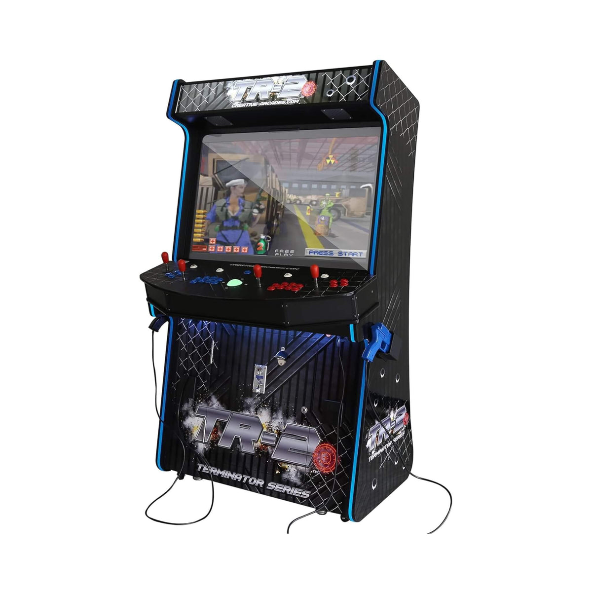 Full-Size 4-Player Commercial Arcade Machine with RGB LED Lighting (SAK35690)