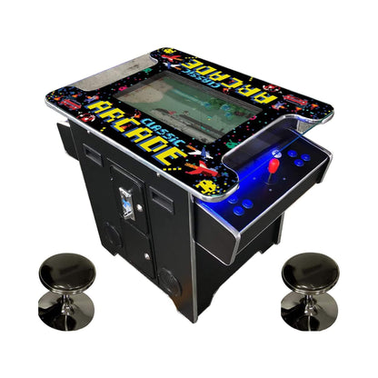 Full-Size 2-Player Retro Arcade Machine with 60 Games &amp; Stools