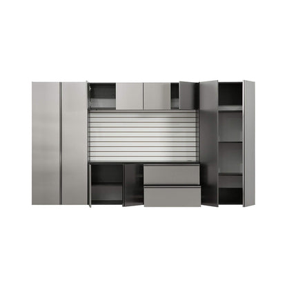 Heavy-Duty Wall-Mounted Garage Cabinet Set – Metallic Gray (SAK24368)