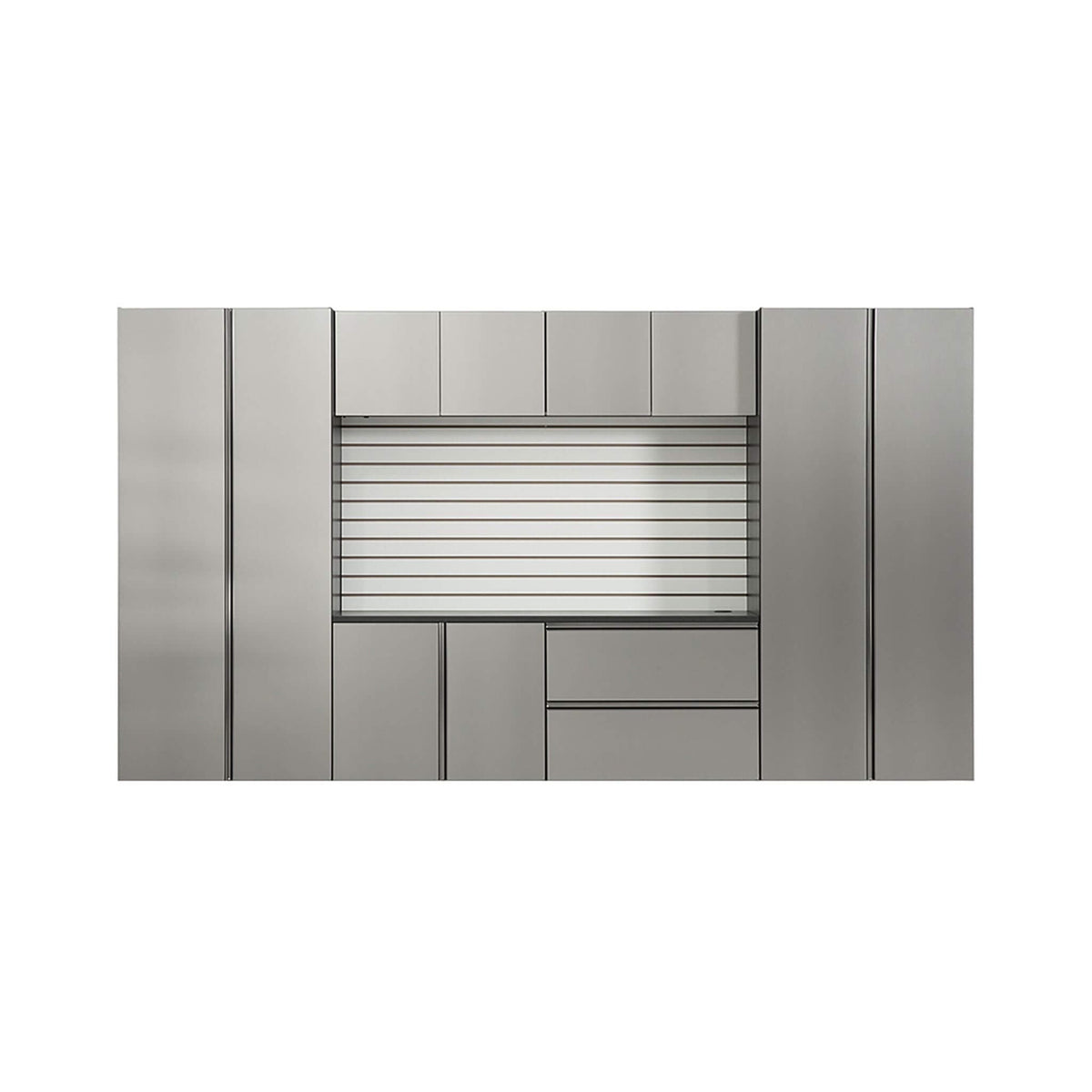 Heavy-Duty Wall-Mounted Garage Cabinet Set – Metallic Gray (SAK24368)