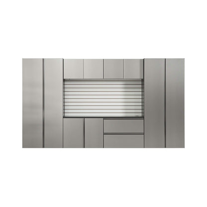 Heavy-Duty Wall-Mounted Garage Cabinet Set – Metallic Gray (SAK24368)