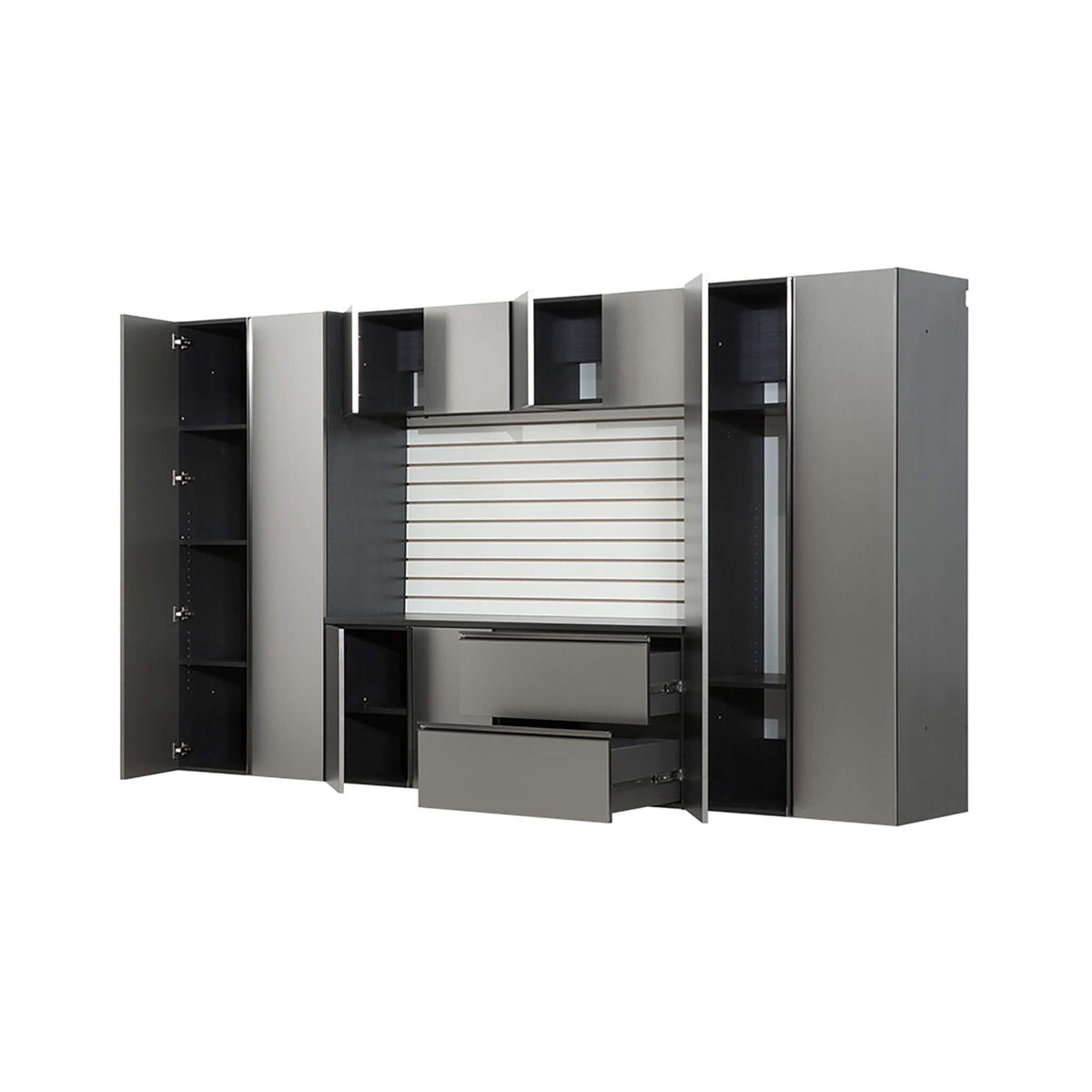 Heavy-Duty Wall-Mounted Garage Cabinet Set – Metallic Gray (SAK24368)