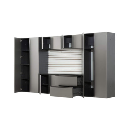 Heavy-Duty Wall-Mounted Garage Cabinet Set – Metallic Gray (SAK24368)
