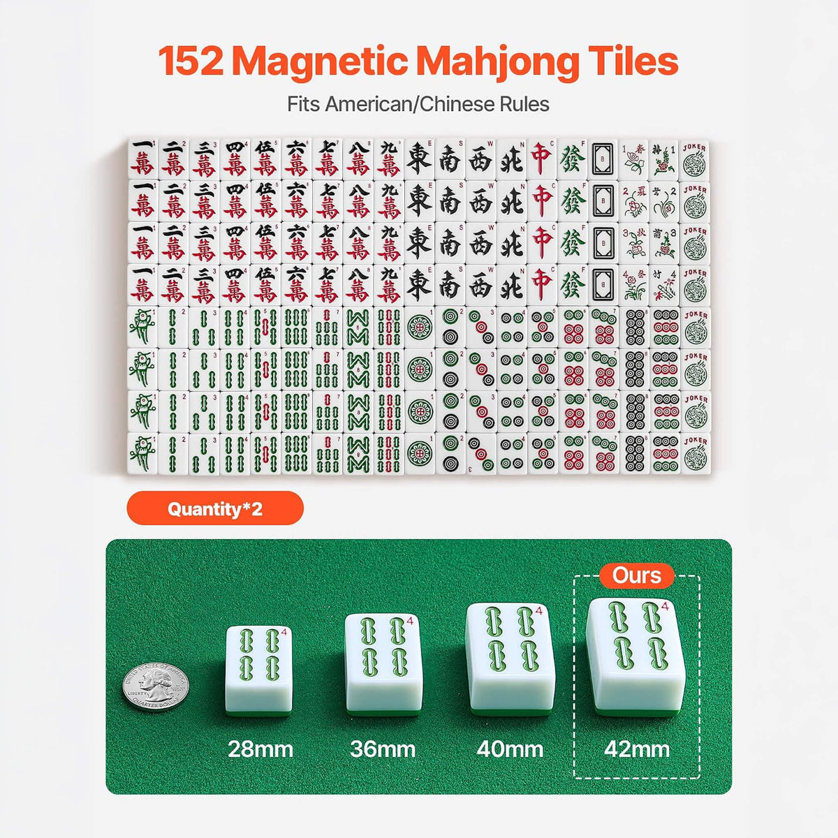 Automatic Foldable Mahjong Table with 164 Tiles