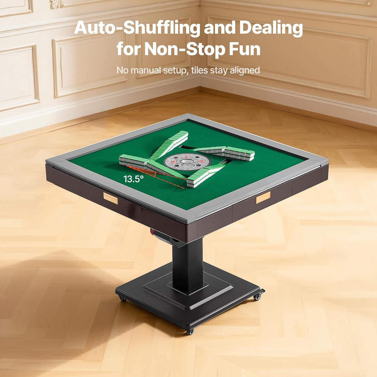 Automatic Foldable Mahjong Table with 164 Tiles