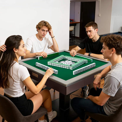 Automatic Foldable Mahjong Table with 164 Tiles