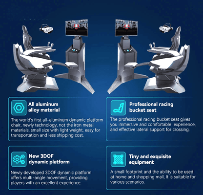 9D VR Racing & Flight Simulator with 360° Motion